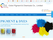 Tablet Screenshot of colori-chem.com